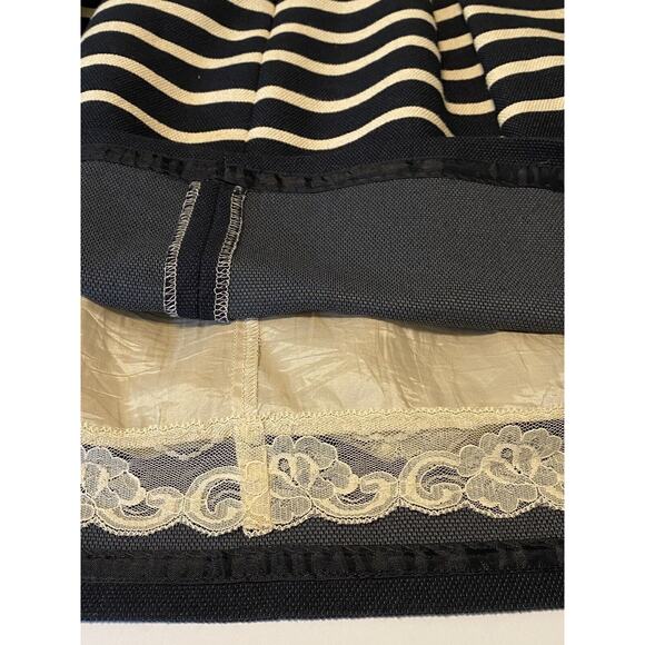 Trina Turk Women's Kenzie Tan Black Striped Lined Strapless Dress Size 4 - Picture 6 of 9